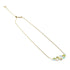 Canari | Or Vermeil | Collier fermoir infini verre sirène
